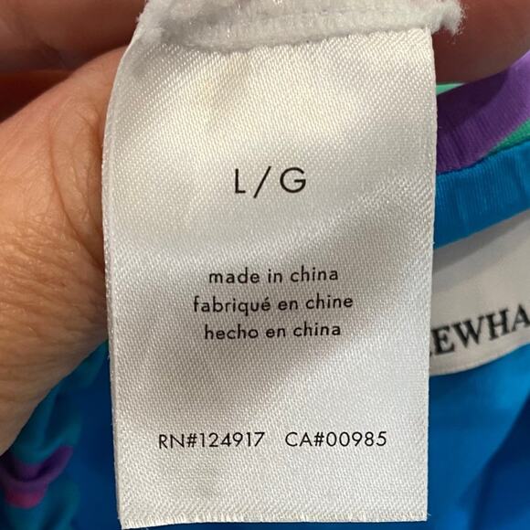 WeWoreWhat CLAUDIA Underwire Blue Purple Tanga Bikini Size LARGE - Picture 9 of 13